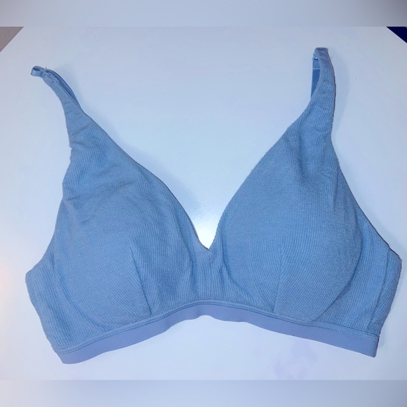 Knix Micro Modal Rib Bralette *Blue* Size large. In excellent condition. - Picture 1 of 8